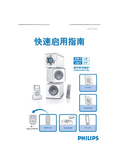 Philips MCM138D MW Antenna Base and Holder User Manual - cover page