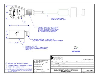 Dytran 3225E2 Miniature Charge Mode Accelerometer Manual