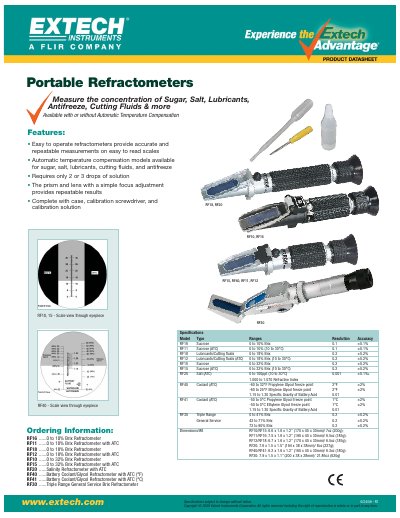 EXTECH RF11/12/15/18/20/40/41/30 Manual - cover page