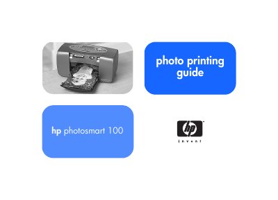 HP PhotoSmart 100 Photo Printing Guide - cover page