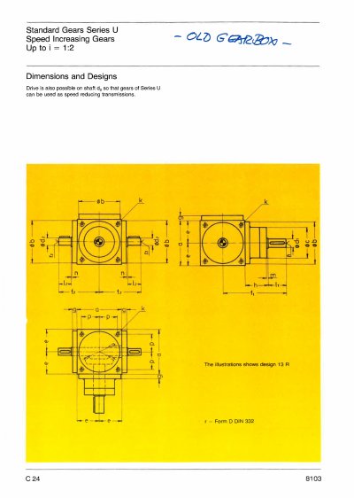 Graessner U Series Speed Increasing Gears Datasheet - cover page