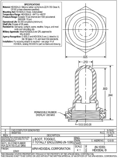 APM-HEXSEAL N-1030 Product Leaflet