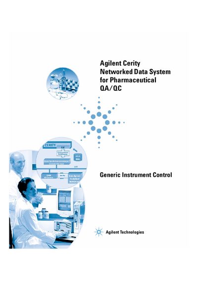 Agilent Cerity Networked Data System for Pharmaceutical QA/QC Guide - cover page