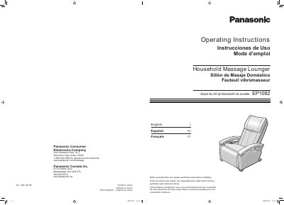 Panasonic EP1082-MUL Manual