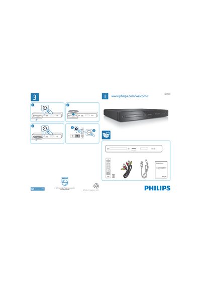 PHILIPS BDP300 Manual - cover page