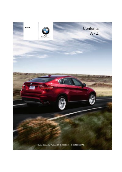 BMW X5 xDrive35i Owner's Manual - cover page