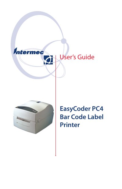 Intermec EasyCoder PC4 Bar Code Label Printer User Guide - cover page