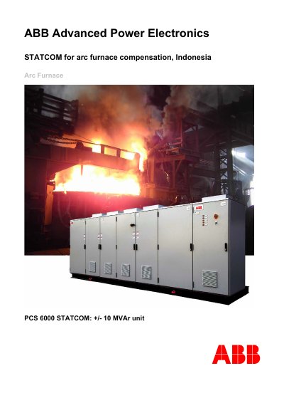 ABB PCS 6000 STATCOM Advanced Power Electronics Manual