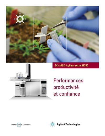 Agilent 5975C Series GC/MSD System Data Sheet - cover page