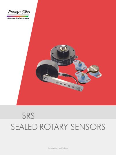 Penny Giles SRS280/SRS880 Sealed Rotary Sensors Data Sheet - cover page