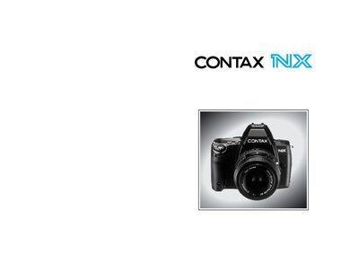 CONTAX camera PCI-1714 Manual