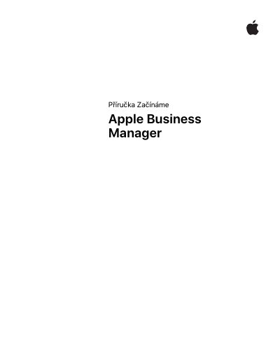 Apple Business Manager Getting Started Guide - cover page