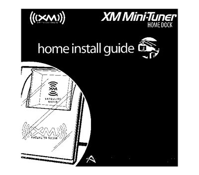 Audiovox XM Mini-Tuner Home Dock Installation Guide - cover page