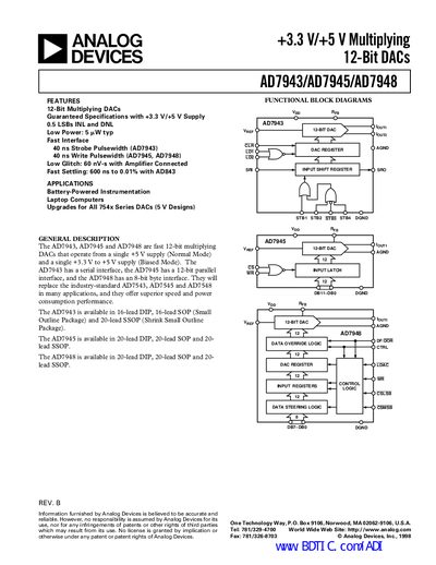 Analog Devices AD7945 Handbook - cover page
