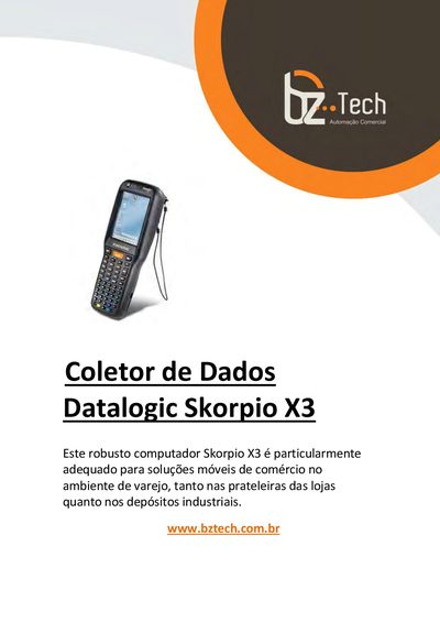 Datalogic Skorpio X3 Mobile Computer User Manual - cover page