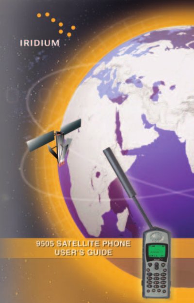 Iridium 9505 Satellite Phone User Manual - cover page