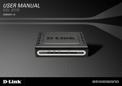 D-Link DSL-321B User Manual - cover page