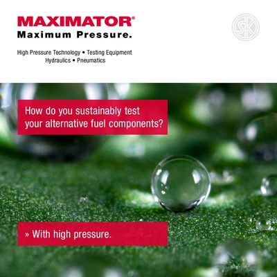 Maximator High Pressure Testing Equipment Product Leaflet - cover page