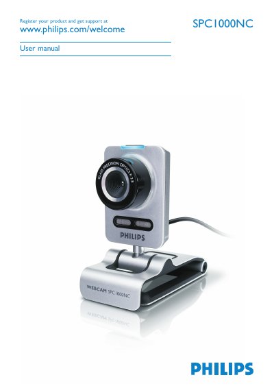 Philips SPC1000NC WebCam User Guide