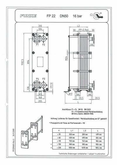 Funke FP22 DN50 Technology Data - cover page