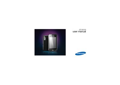 Samsung GT-S5230 User Manual - cover page