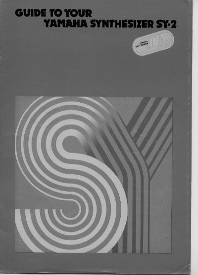 Yamaha SY-2 Synthesizer User Manual - cover page