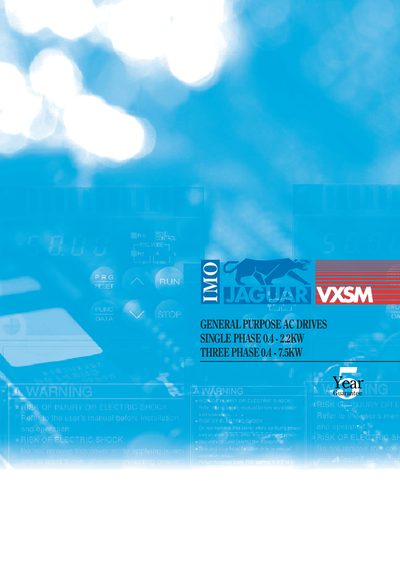 IMO Jaguar VXSM Inverter User Manual - cover page