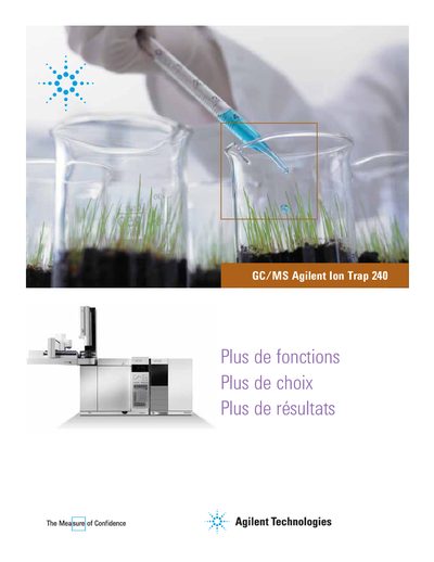 Agilent 240 GC/MS Ion Trap Product Leaflet - cover page