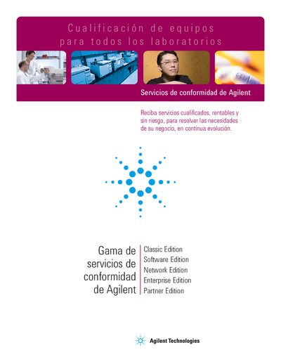 Agilent Compliance Portfolio Brochure - cover page