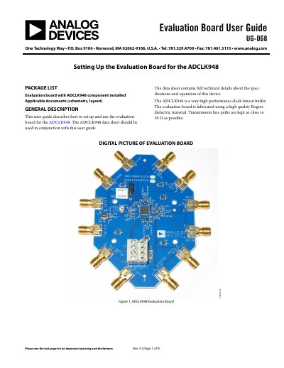 ANALOG DEVICES UG-068 handbook