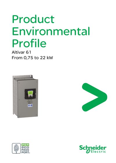 Schneider Altivar 61 Product Environmental Profile - cover page
