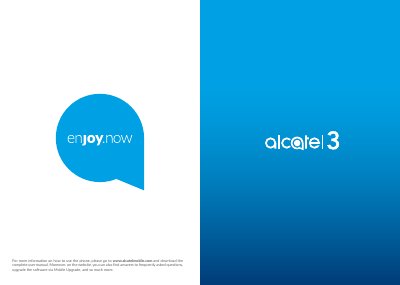 Alcatel 3 5053D/5053Y/5053K Mobile Phone User Manual - cover page