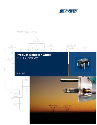 Power Integrations AC-DC Product Selector Guide - cover page
