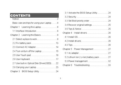 Great Wall Laptop User Manual