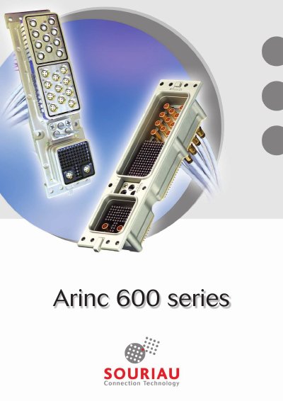 Souriau Arinc 600 Series Product Overview - cover page