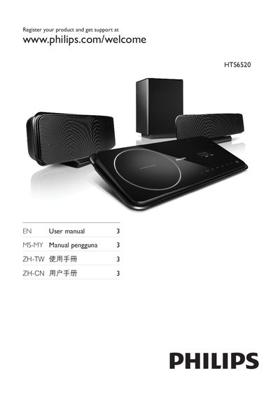 Philips HTS6520 User Manual - cover page