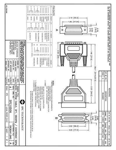 SPC SPC10506 Data Sheet - cover page