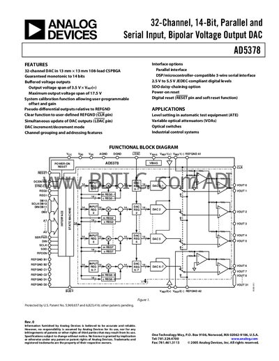 Analog Devices AD5378 DAC Handbook - cover page