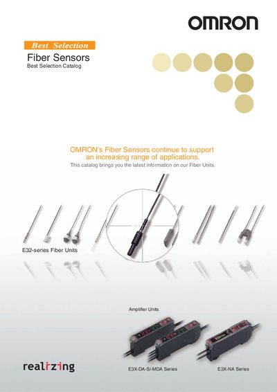 Omron Fiber Sensors Best Selection Catalog - cover page