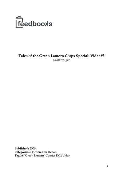 Feedbooks Vidar #3 Fiction Story - cover page