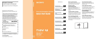 Sony NV-U71T / NV-U51 Quick Start Guide - cover page