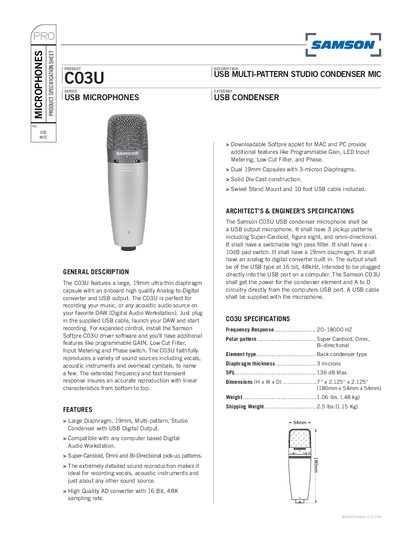 SAMSON C03U service manual - cover page