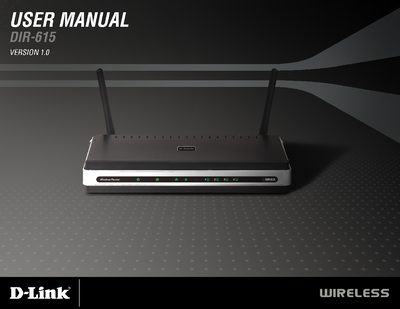 D-Link DIR-615 User Manual - cover page