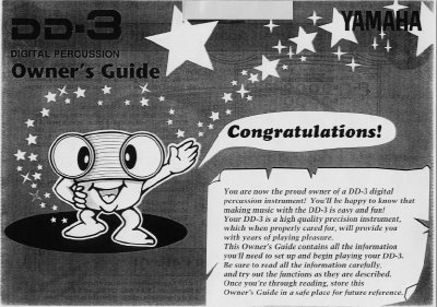 Yamaha DD-3 Digital Percussion Owner's Guide - cover page