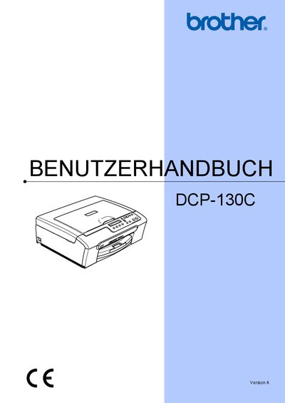 Brother DCP-130C User Manual - cover page
