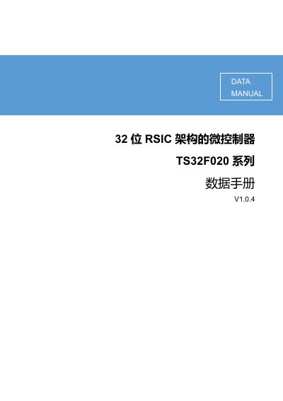 TS TS32F020 Series Microcontroller Data Manual