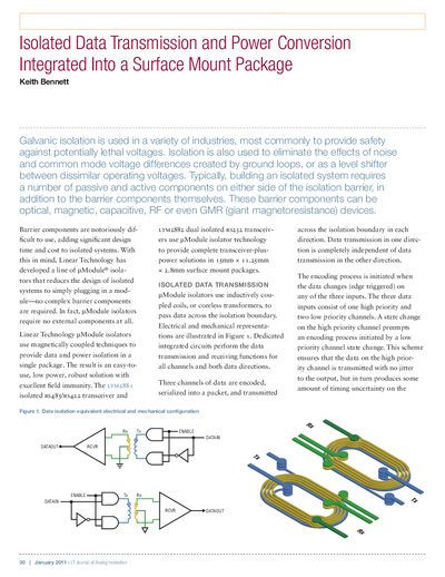 linear DESIGN FEATURES LTJournal-V20N4-05-df-LTM2881-Keith_Bennett service manual