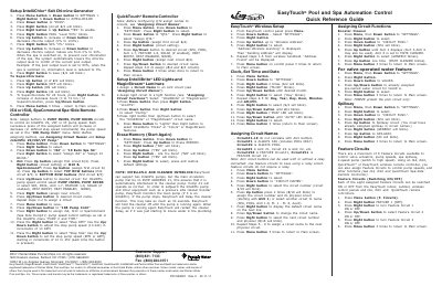 Pentair EasyTouch Wireless Setup User Guide - cover page