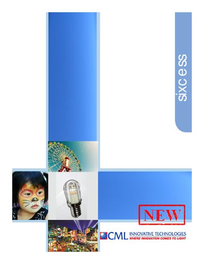 CML Innovative Technologies Sixcess LED Lamp Product Leaflet - cover page