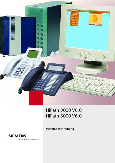 Siemens HiPath 3000 & HiPath 5000 System Description Manual - cover page
